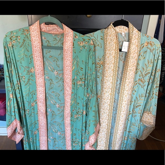 Kimono style wrap/robe/top Broadcloth cotton - Picture 11 of 12